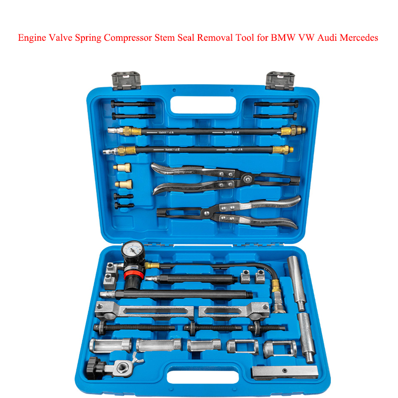 Spring Compressor Tool - Zylinderkopf-Serviceset, Werkzeugsatz, Ventilfeder, Kompressor, Entfernung, Installationsgerät,