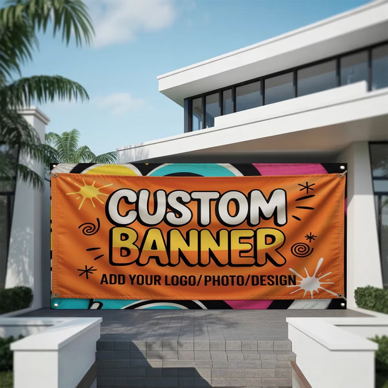 Auto Repair Shop Logo - Maßgefertigte Bannerfahnen Geeignet für Personalisierte Logos,