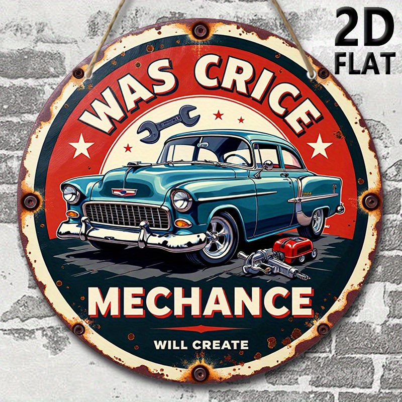 2D-Flugzeug, Retro-Autoreparat – Auto Repair Shop Logo Bewertung und Preis